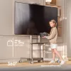 ONKRON TS1571-C Suporte de TV móvel para 32-75 polegadas, champanhe