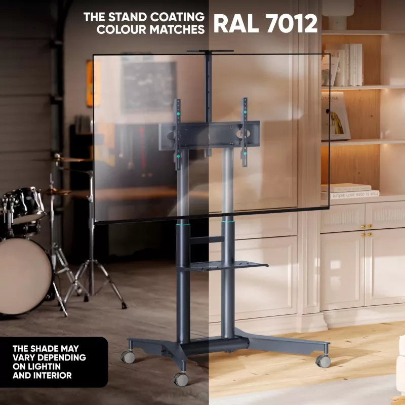 ONKRON TS1571-G Suporte de TV móvel para 32-75 polegadas, grafite