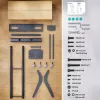ONKRON TS1871-G suporte de TV móvel 55-90 polegadas, grafite