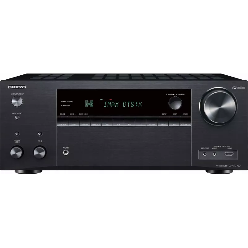 Receptor AV de rede Onkyo TX-NR7100M2 9.2 8K THX Wi-Fi Bluetooth Atmos certificado Sonos, preto