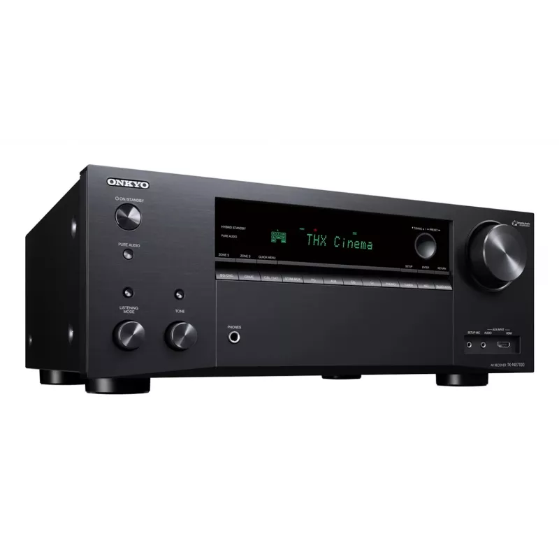 Receptor AV de rede Onkyo TX-NR7100M2 9.2 8K THX Wi-Fi Bluetooth Atmos certificado Sonos, preto