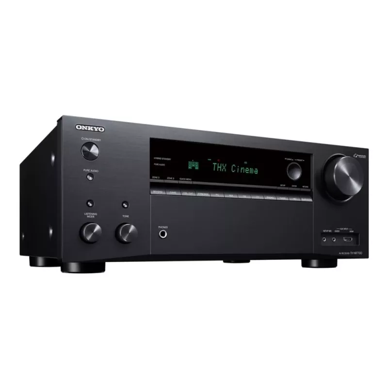 Receptor AV de rede Onkyo TX-NR7100M2 9.2 8K THX Wi-Fi Bluetooth Atmos certificado Sonos, preto