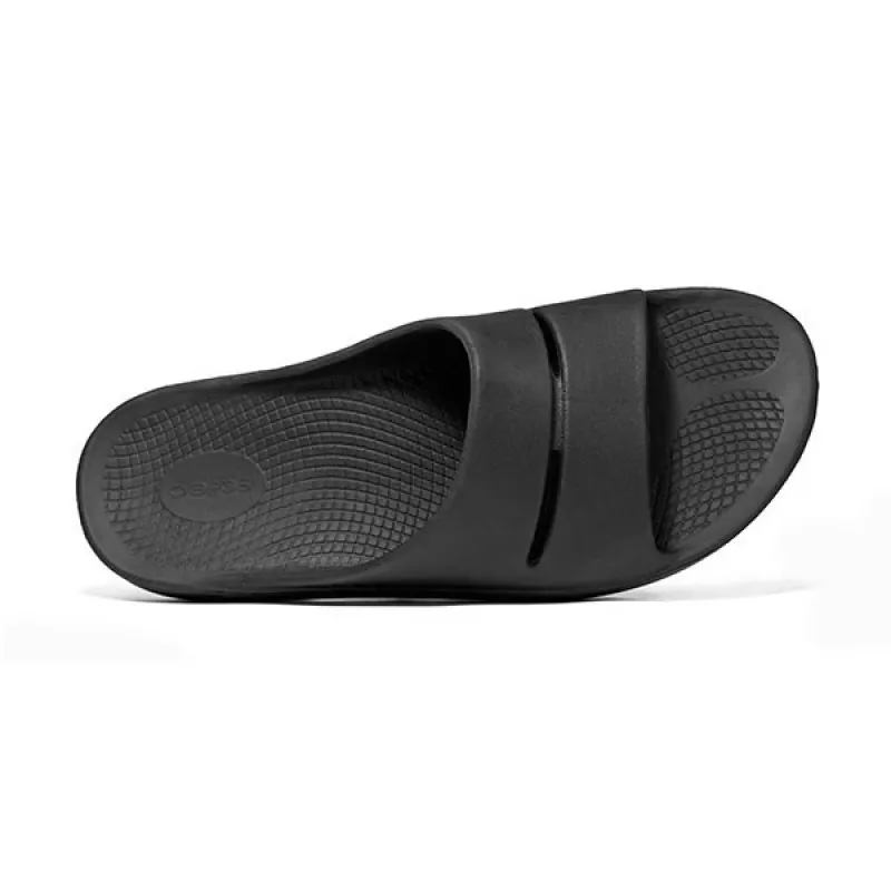 OOFOS OOahh Chinelo Slide - Black/Black - EU 46