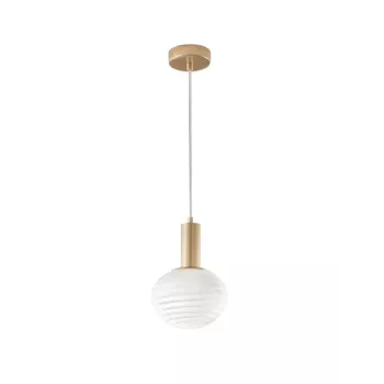 Opalla Candeeiro suspenso 30W E27 30cm vidro opalino