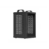 Open Rack 10 9U 280x300 preto montagem na parede estrutura aberta