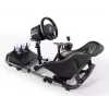 Cockpit de corrida Oplite 104317 NitroKart V2 – estrutura de sim racing em aço preto com banco tipo balde ajustável