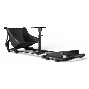 Cockpit de corrida Oplite 104317 NitroKart V2 – estrutura de sim racing em aço preto com banco tipo balde ajustável