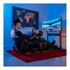 Oplite Nitrokart Monitor Stand V2 preto, para simuladores de voo/corridas