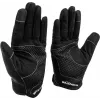 Oplite OP-GLOVE M luvas de sim racing - preto - pele sintética - poliéster - silicone - spandex - 100 mm - 224 mm - 150 g
