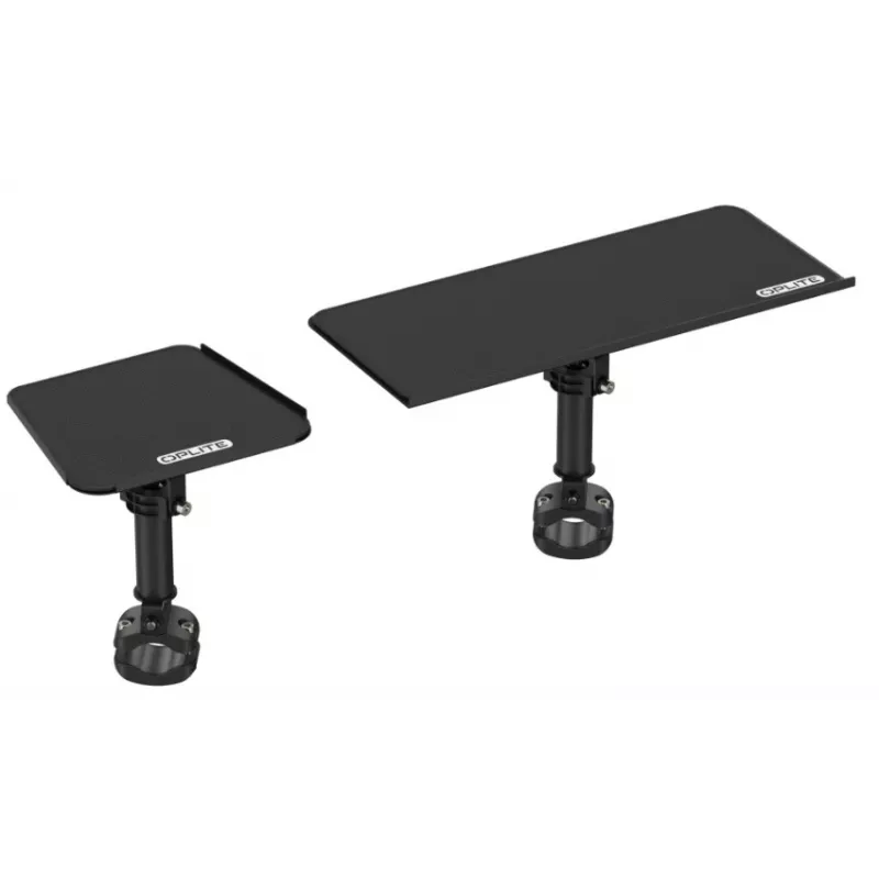Prateleira para teclado e rato OPLite R8/S8 Cockpit - aço preto, ajustável, montagem lateral