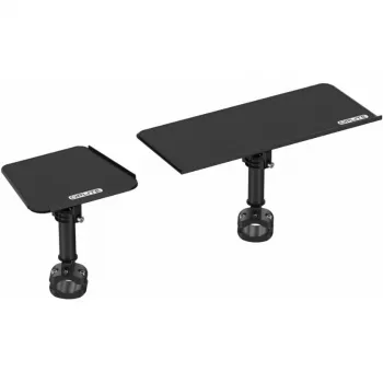Prateleira para teclado e rato OPLite R8/S8 Cockpit - aço preto, ajustável, montagem lateral