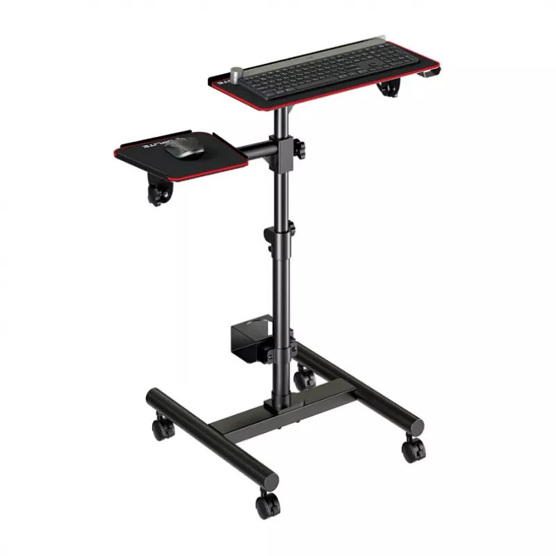 OPLITE suporte universal com rodas para teclado e rato – carrinho móvel para estação de trabalho