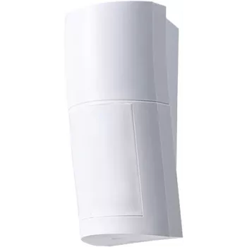 Detetor exterior OPTEX QXI-DT-X5 com PIR e micro-ondas, imune a animais, com anti-mascaramento