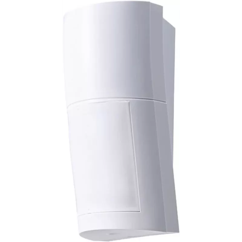 Detetor exterior OPTEX QXI-DT-X5 com PIR e micro-ondas, imune a animais, com anti-mascaramento