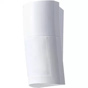 Detetor exterior OPTEX QXI-DT-X5 com PIR e micro-ondas, imune a animais, com anti-mascaramento