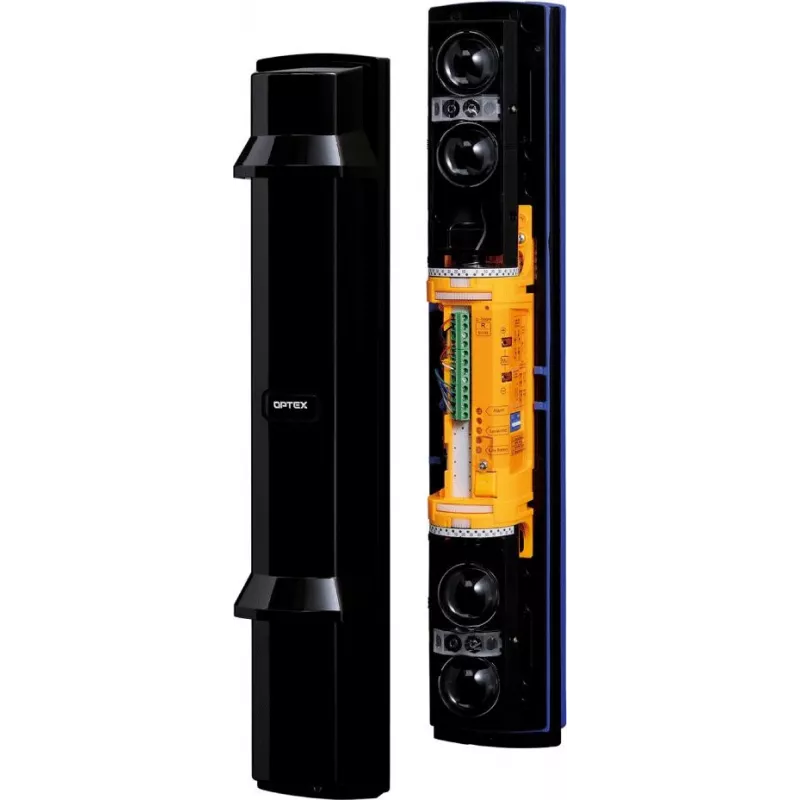 Barreira de infravermelhos OPTEX SL-200QN(C) Smart Line de 4 feixes para segurança exterior, alcance de 60m
