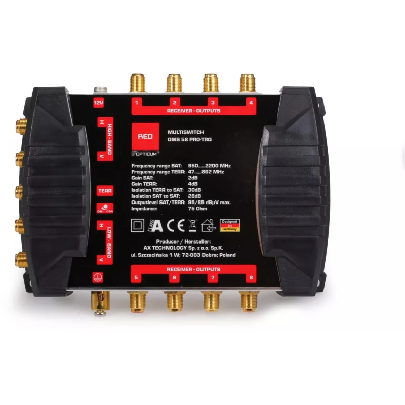 Multiswitch Opticum OMS 5/8 PRO-TRQ 5 in 8 out (Platinium Line)