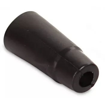 OPTICUM Tampa de proteção de borracha para ficha F, resistente às intempéries, preta