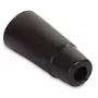 OPTICUM Tampa de proteção de borracha para ficha F, resistente às intempéries, preta