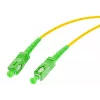 Cabo de patch de fibra ótica monomodo 9/125 simplex OPTIX, 3m, SC/APC para SC/APC, 3,0 mm LSZH amarelo