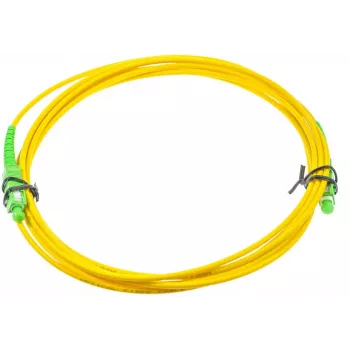 Cabo de patch de fibra ótica monomodo 9/125 simplex OPTIX, 3m, SC/APC para SC/APC, 3,0 mm LSZH amarelo