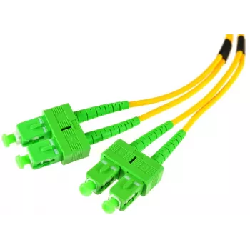 OPTIX cabo patch monomodo duplex SC/APC para SC/APC 1m LSZH amarelo