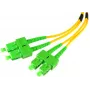 OPTIX cabo patch monomodo duplex SC/APC para SC/APC 1m LSZH amarelo