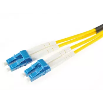 OPTIX Cabo de fibra ótica monomodo duplex LC/UPC para LC/UPC 3 m LSZH amarelo