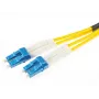 OPTIX Cabo de fibra ótica monomodo duplex LC/UPC para LC/UPC 3 m LSZH amarelo