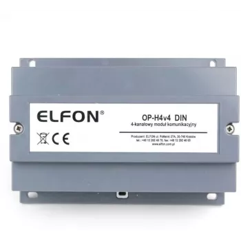 ELFON OP-H4v4 Módulo de comunicação DIN para intercomunicador digital Optima 255