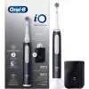 Escova de dentes elétrica Oral-B iO White Clean, preto/branco com estojo de viagem