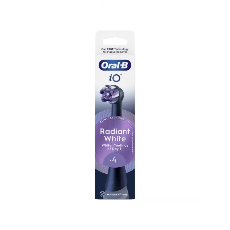 Oral-B iO Whitening Escovas de substituição pack de 4 (preto)