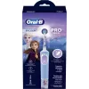 Oral-B Vitality PRO Kids Frozen escova de dentes elétrica para crianças, recarregável, 2 modos, 1 cabeça de escova, azul