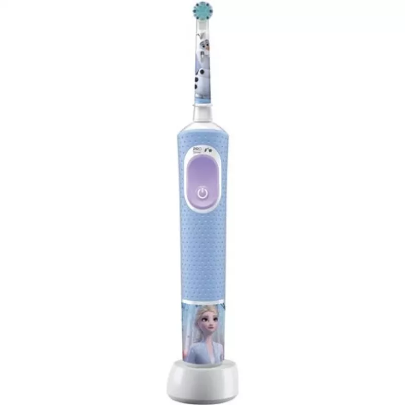 Oral-B Vitality PRO Kids Frozen escova de dentes elétrica para crianças, recarregável, 2 modos, 1 cabeça de escova, azul