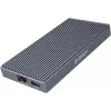 Docking station ORICO M.2 NVMe com PD 100W ativo, HDMI 2.0, áudio, RJ-45, leitor de cartões - cinzento (CDH-9N-GY-BP)