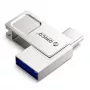 Pen drive ORICO U301 32GB Dual USB-A e USB-C USB 3.2 Gen 1 Prateado