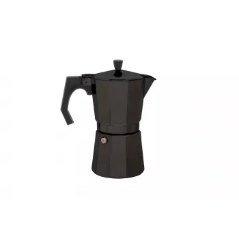 Origin Outdoors Bellanapoli cafeteira expresso, cafeteira moka para fogão, 3 chávenas, preto