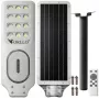 ORLLO Candeeiro solar de rua LED 400W com painel 28W, sensor de movimento e comando, 2713LM, 6500K