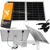 ORLLO SM6030 PRO carregador solar portátil 60W com 4 painéis monocristalinos dobráveis, USB-C PD 45W, USB-A QC3.0, saída DC para powerbanks, smartphones, portáteis