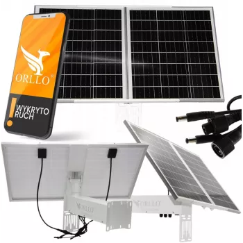 ORLLO SM6030 PRO carregador solar portátil 60W com 4 painéis monocristalinos dobráveis, USB-C PD 45W, USB-A QC3.0, saída DC para powerbanks, smartphones, portáteis