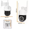 Câmara IP PTZ ORLLO TZ11 4K 8MP com Wi-Fi e 4G LTE, Tuya Smart, rotação e inclinação, vigilância exterior
