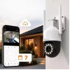 Câmara IP PTZ ORLLO TZ11 4K 8MP com Wi-Fi e 4G LTE, Tuya Smart, rotação e inclinação, vigilância exterior