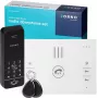 ORNO OR-DOM-BA-933/W Conjunto de videoporteiro, 1 família, 2 fios, Auscultador interior Branco, Unidade exterior Prateada