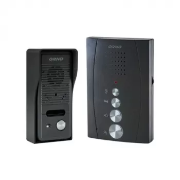 Intercomunicador áudio Orno OR-DOM-RE-914/B preto