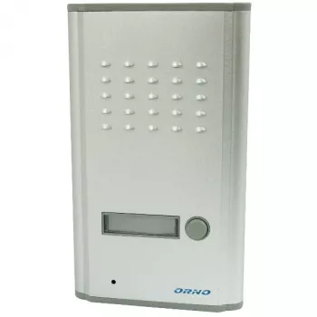 Intercomunicador áudio Orno OR-DOM-RL-901/RL-3208A, 1 família, 2 fios, montagem à superfície, branco, 9094