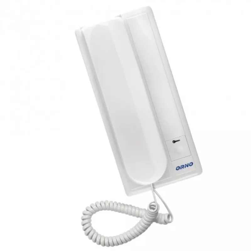 ORNO OR-DOM-RL-901UD (RL-3208U) telefone de intercomunicador áudio, branco, montagem à superfície, 2 fios analógico