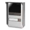ORNO OR-DOM-SL-923 kit de intercomunicador de 2 fios para moradia unifamiliar, montagem saliente, painel exterior prateado/cinzento, Uniphone branco