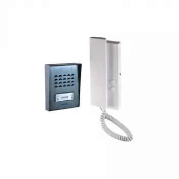 Conjunto de videoporteiro áudio ORNO para moradia unifamiliar, 2 fios, SAGITTA (OR-DOM-SG-918)