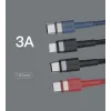 Cabo ORSEN S51 Type-C para Lightning 3A 1m vermelho