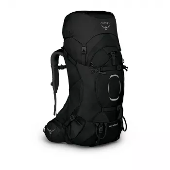 Mochila de backpacking Osprey Aether 55 58 L preta